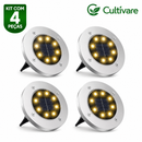 Luzes Solares para Jardim com 8 LEDs À prova d'água IP65 - Para Gramado, Interior, Pátio, Decoração 🔥