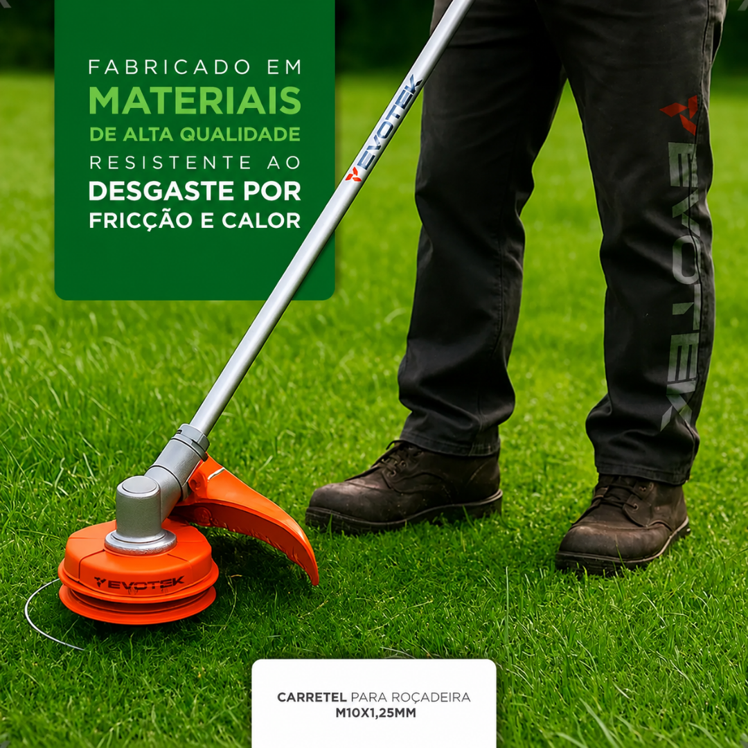 Carretel Automático para Cortador de Grama Universal + BRINDE HOJE: Kit Proteção com Óculos e Luva Profissional🔥