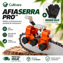 AfiaSerra Pro™ - Afiador Profissional para Motosserra + BRINDE HOJE: Luvas de Proteção GRÁTIS
