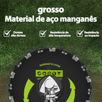 Disco Para Roçadeira Com Dentes De Corrente Motosserra - Corta Muito eficiente e durável sem ferrugem