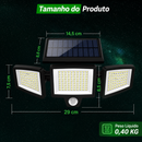 Refletor Solar LumenPro™ com 210 LEDs, Sensor de Movimento e À Prova D'água IP65 - POR TEMPO LIMITADO🔥
