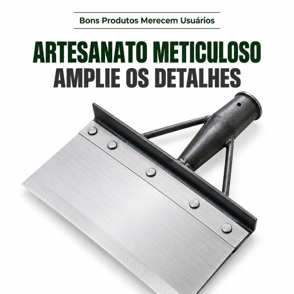 Pá de Capina e Limpeza em Aço Manganês + BRINDE HOJE: Kit Proteção com Óculos e Luva Profissional🔥