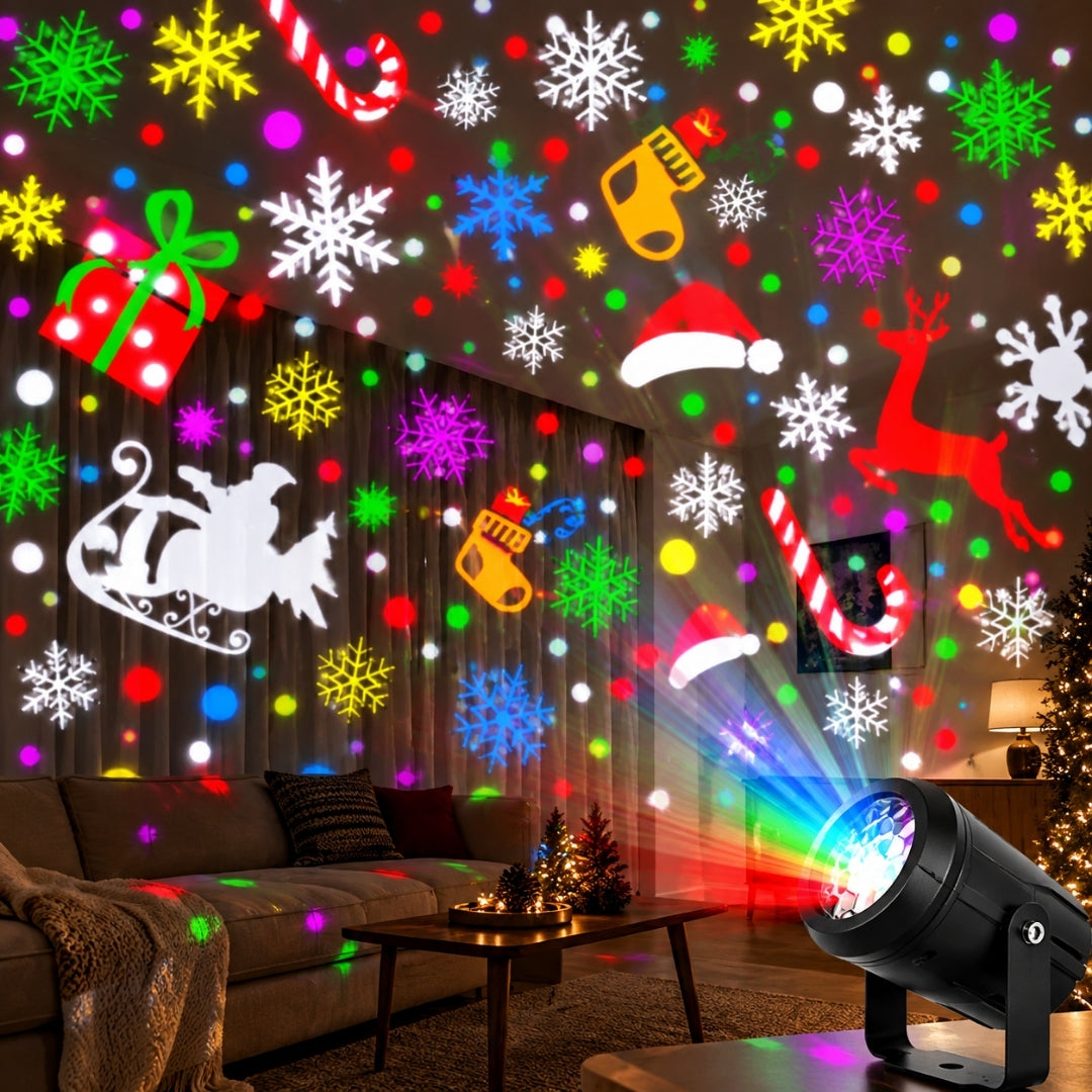 Projetor Mágico de Natal e Ano Novo 3D™ + BRINDE HOJE: Extensão de 5 metros