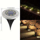 Kit 4 Luminárias Solar com 8 LEDs e Sensor Para Jardim Externa Prova D'água Luz Led Solar Lâmpada Uso Externo